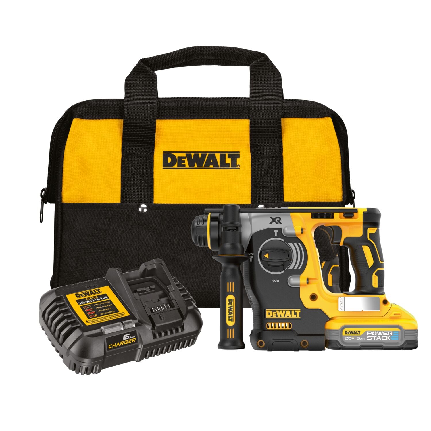 DEWALT XR 20-volt Max 1-in Sds-plus Variable Speed Cordless Rotary Hammer Drill(1-Battery Included)