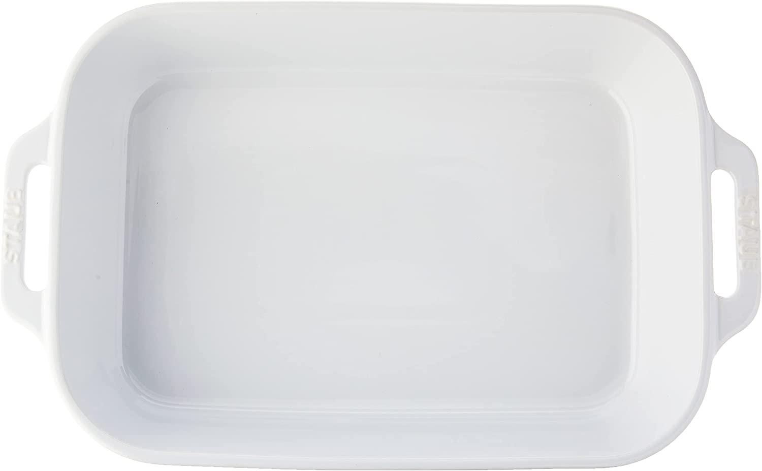 STAUB 40508-597 Ceramics Rectangular Baking Dish. 13×9-inch. White