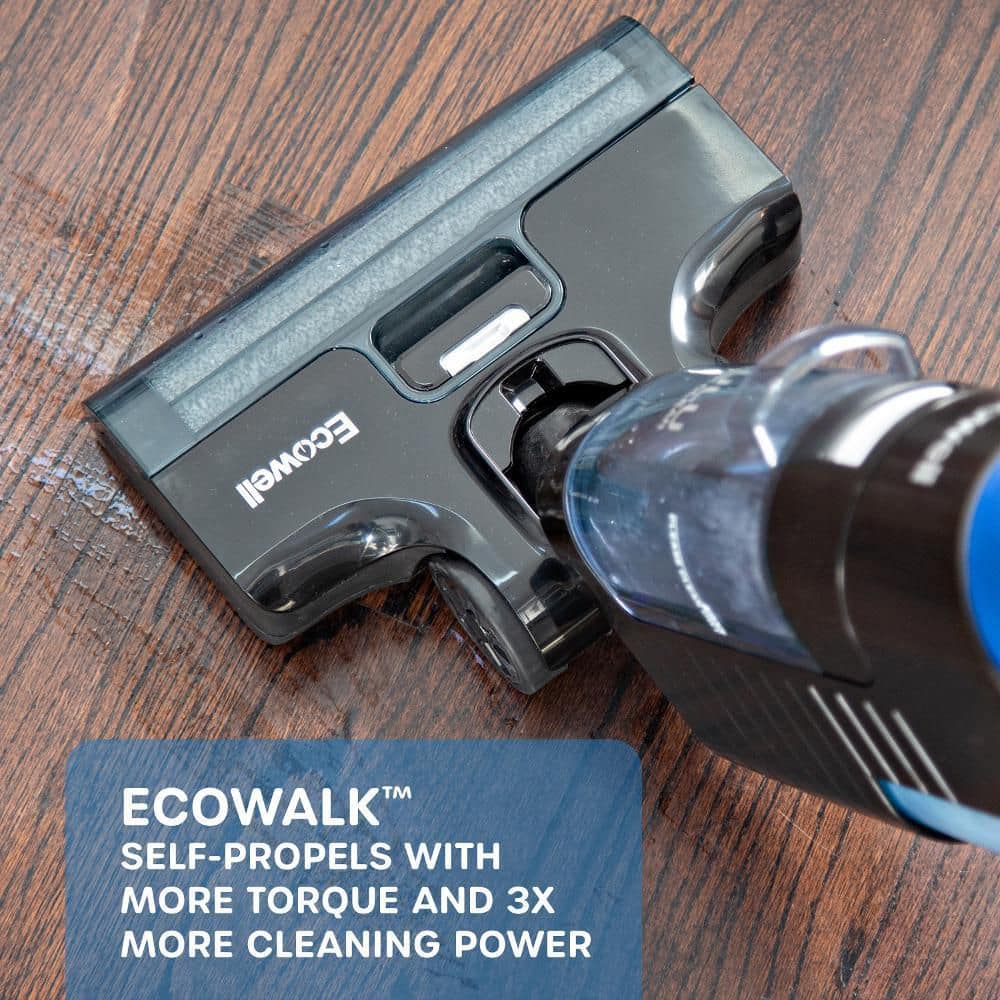 ECOWELL P05 Lulu QuickClean Cordless Bagless Self-Propelled Wet/Dry Self Cleaning Vacuum Cleaner and Mop for Hard Floors and Rugs