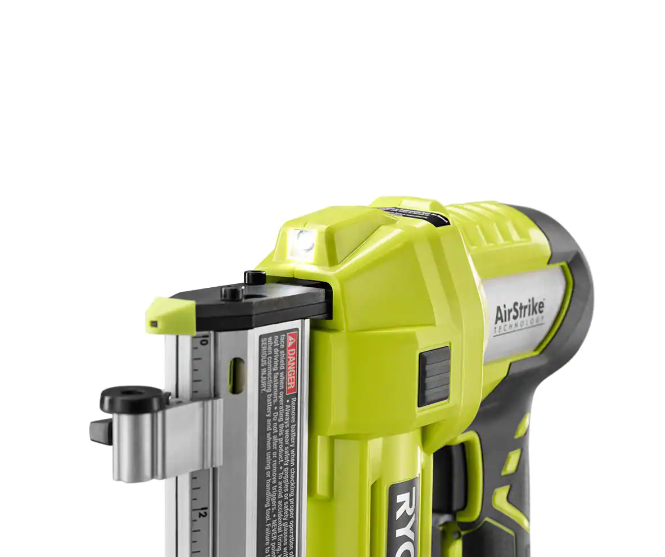 RYOBI P318-PBP006 ONE+ 18V Cordless AirStrike 23-Gauge 1-3/8 in. Headless Pin Nailer with Lithium-Ion 2.0 Ah Compact Battery