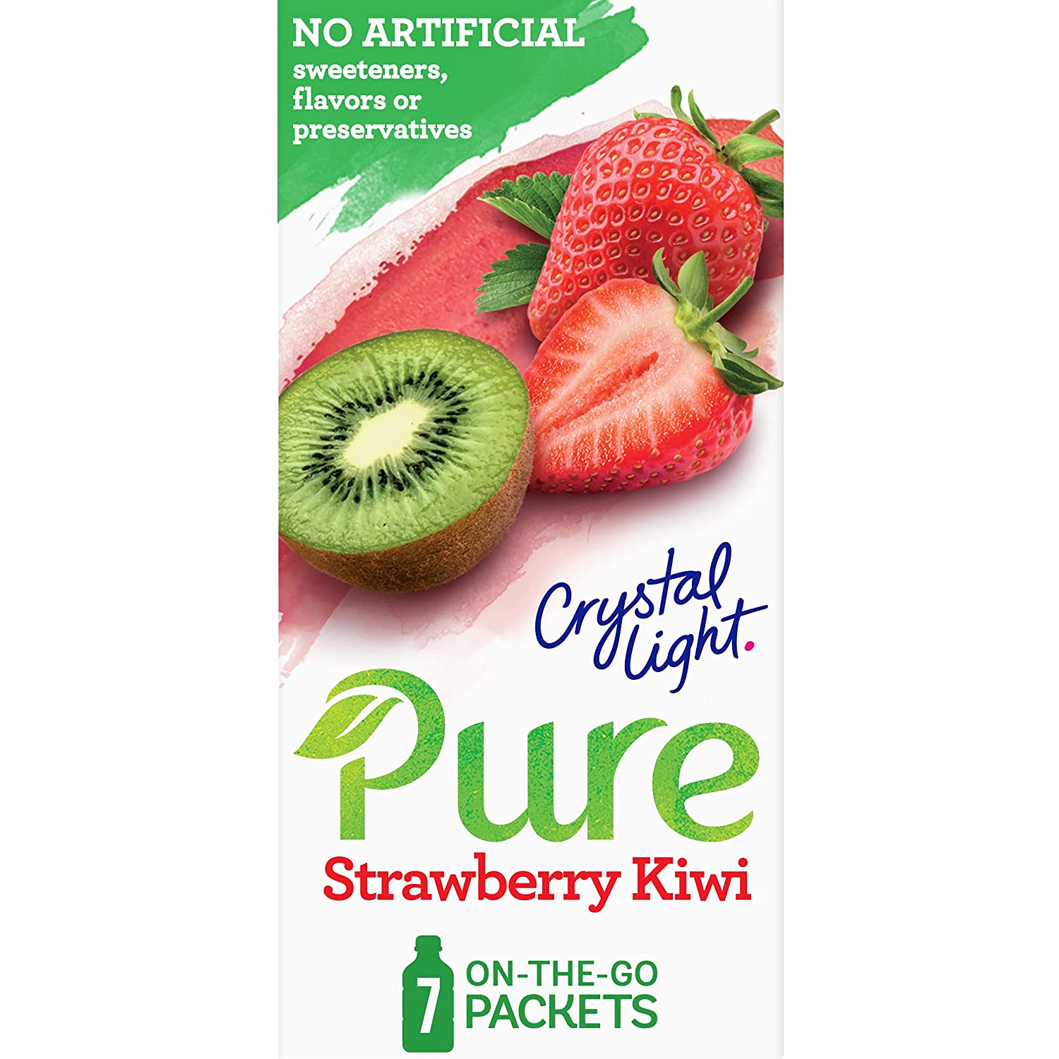Crystal Light Pure Strawberry Kiwi On-The-Go Powdered Drink Mix 84 Count