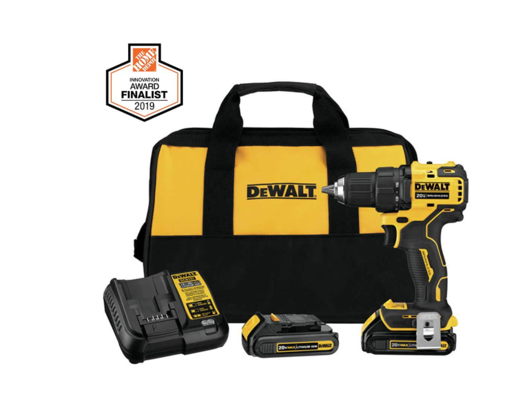 DEWALT DCD708C2 ATOMIC 20-Volt MAX Cordless Brushless Compact 1/2 in Drill/Driver