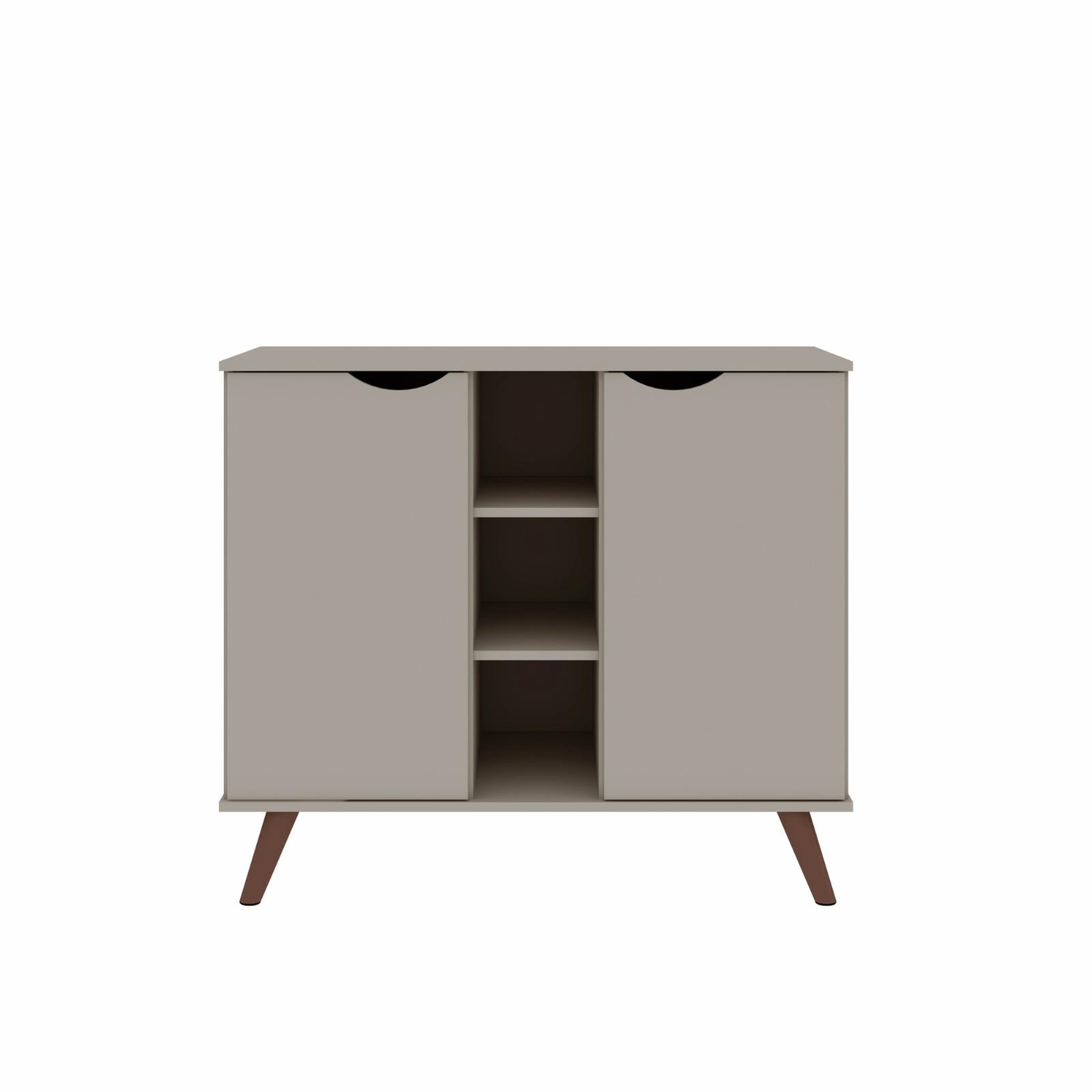 Manhattan Comfort Hampton Buffet Stand Cabinet. Off-White