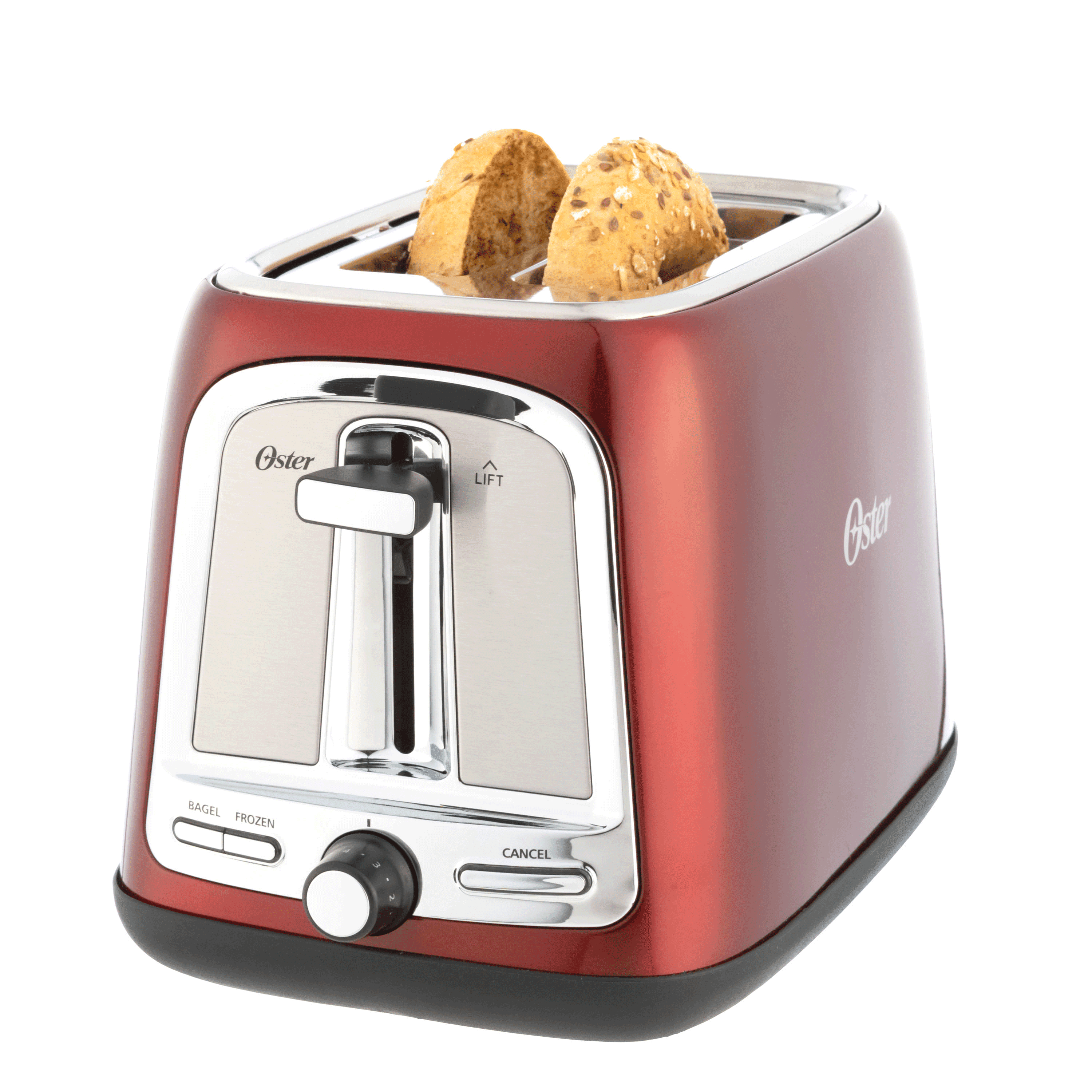 Oster® 2-Slice Toaster with Advanced Toast Technology. Candy Apple Red
