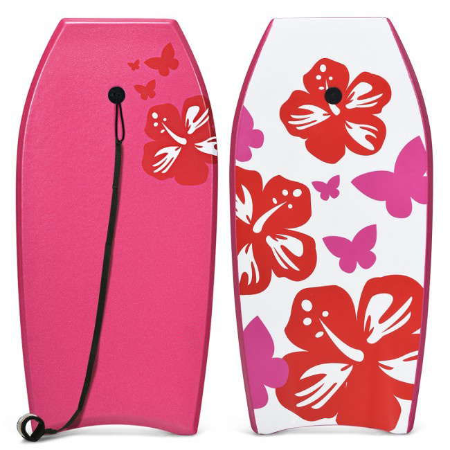 Beautops Hot Summer Day Enjoy Lightweight Super Bodyboard Surfing Fun - Pink - L