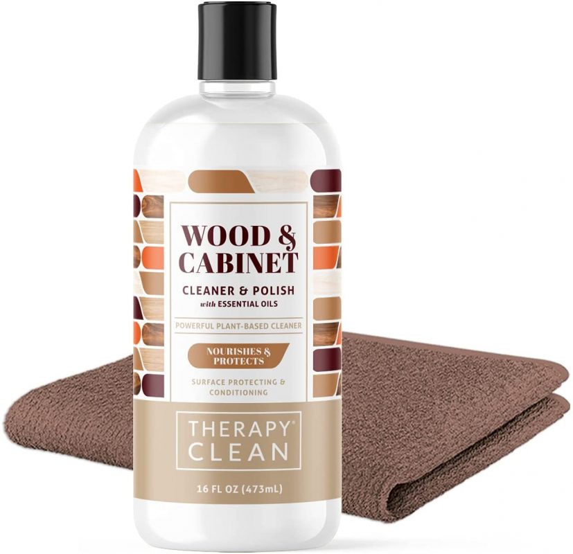 Therapy Furniture Polish & Wood Cleaner Kit 16 oz. Cabinet and Table Restorer
