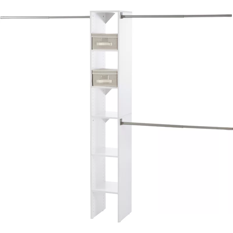 ClosetMaid 4867 SuiteSymphony 12-Inch Starter Tower Kit. Pure White