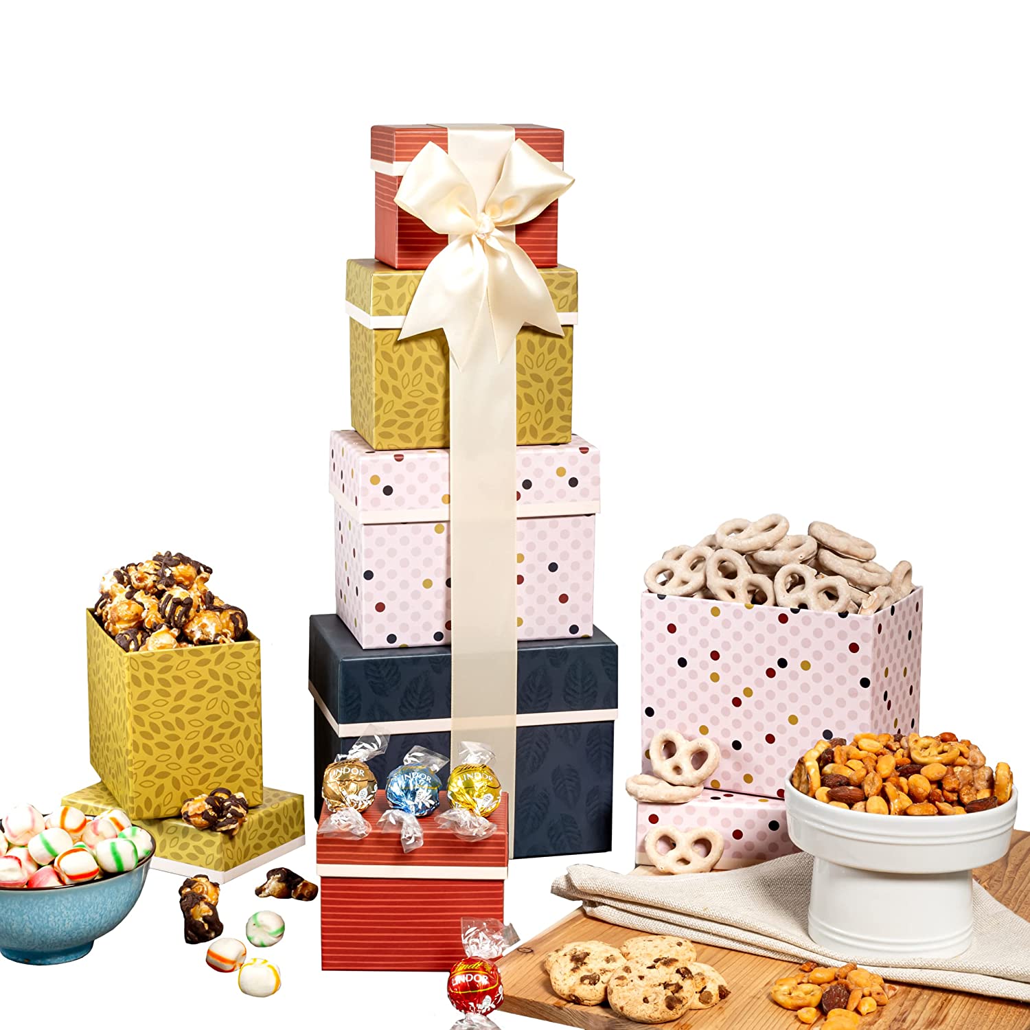 Broadway Basketeers Token of Appreciation Gift Basket Tower – Perfect Easter Baskets