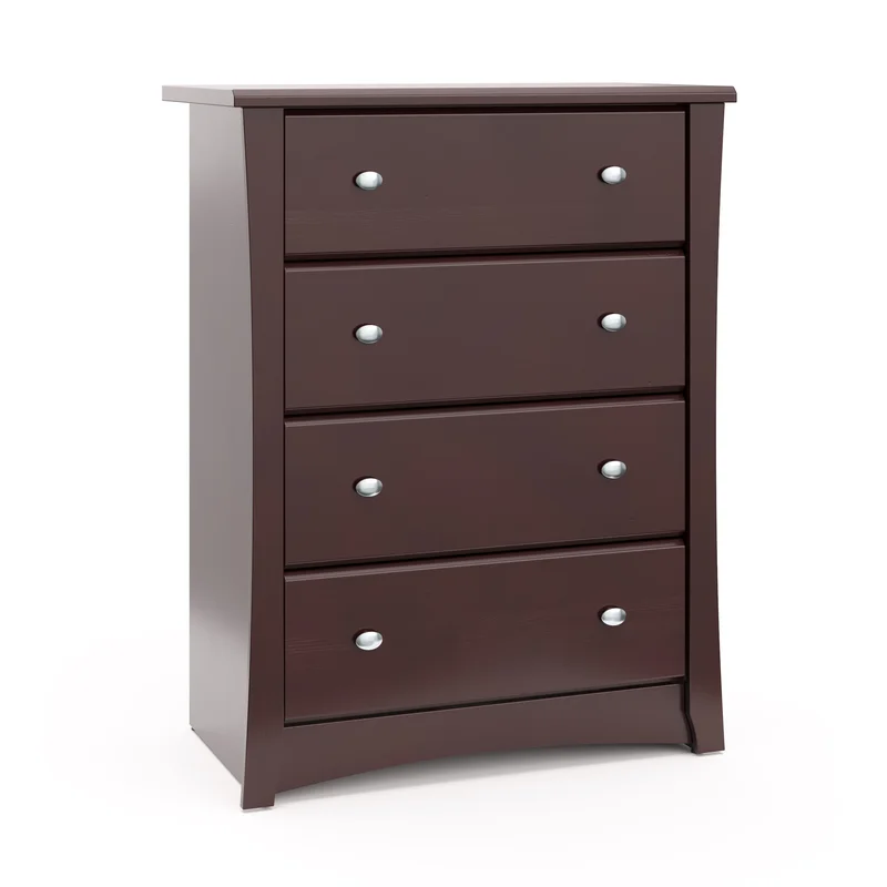 Storkcraft 03664-309 Crescent 4 Drawer Chest - Espresso