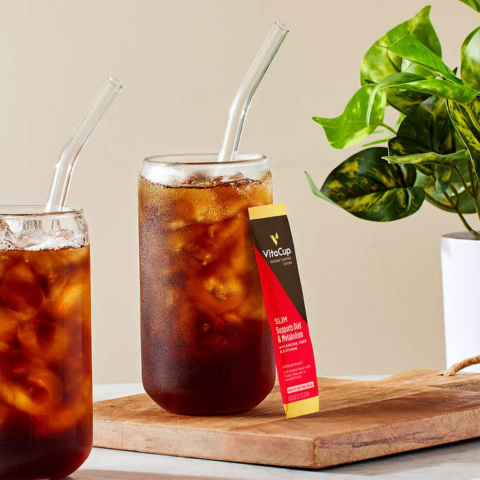 VitaCup Slim Instant Coffee Packets Boost Diet and Metabolism 30-count