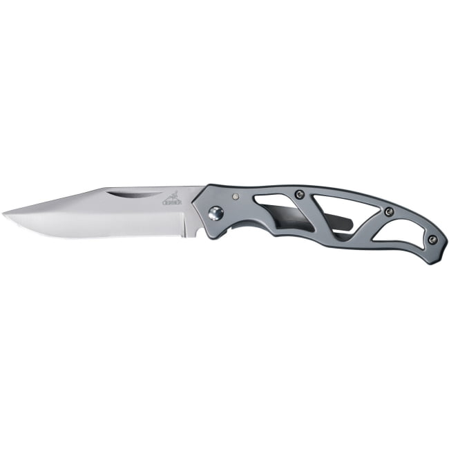 Gerber Gear Paraframe Mini. Stainless Steel. 5.25″ Plain Edge Pocket Knife