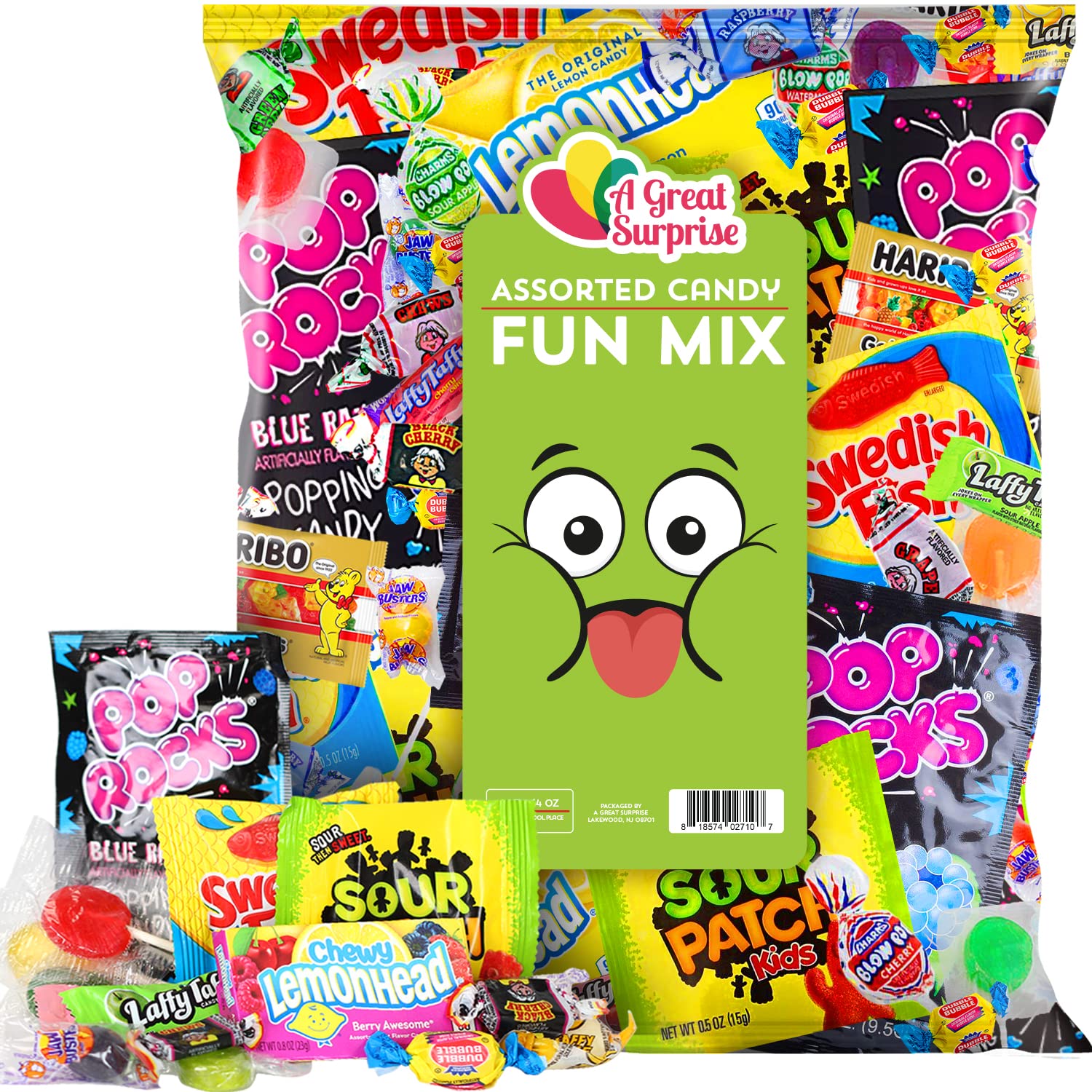 Assorted Candy - 4 Pounds - Bulk Candy - Party Mix - Goodie Bag Stuffers. Individually Wrapped Candies
