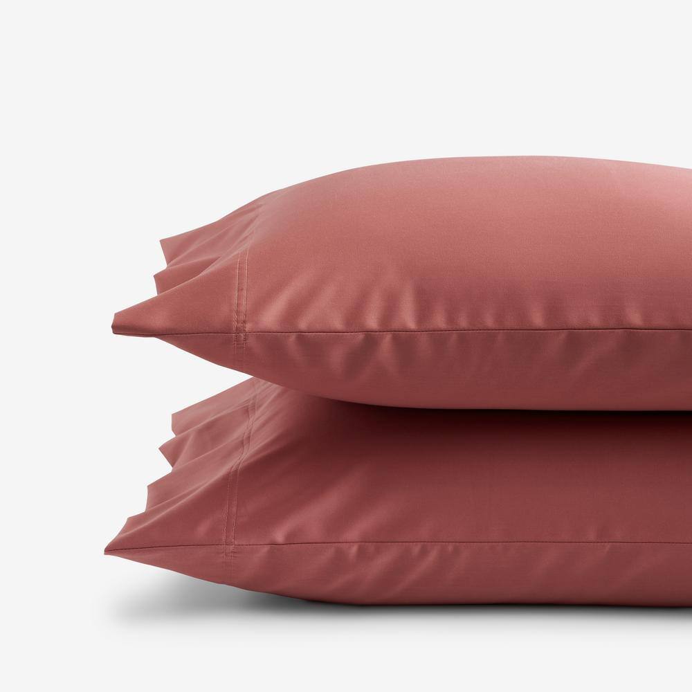 The Company Store  Legends Hotel Supima Cotton Wrinkle-Free Burnt Sienna Sateen Standard Pillowcase (Set of 2) - Burnt Sienna