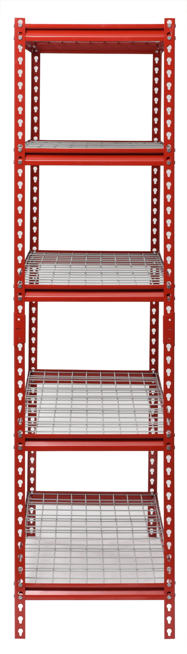 Muscle Rack Red 60″W x 24″D x 72″H 5-Shelf Steel Shelf Unit