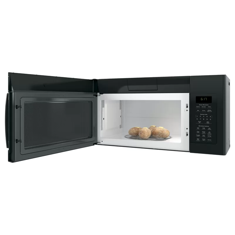 GE JVM6175DKBB 1.7 cu. ft. Over the Range Microwave with Sensor Cooking in Black