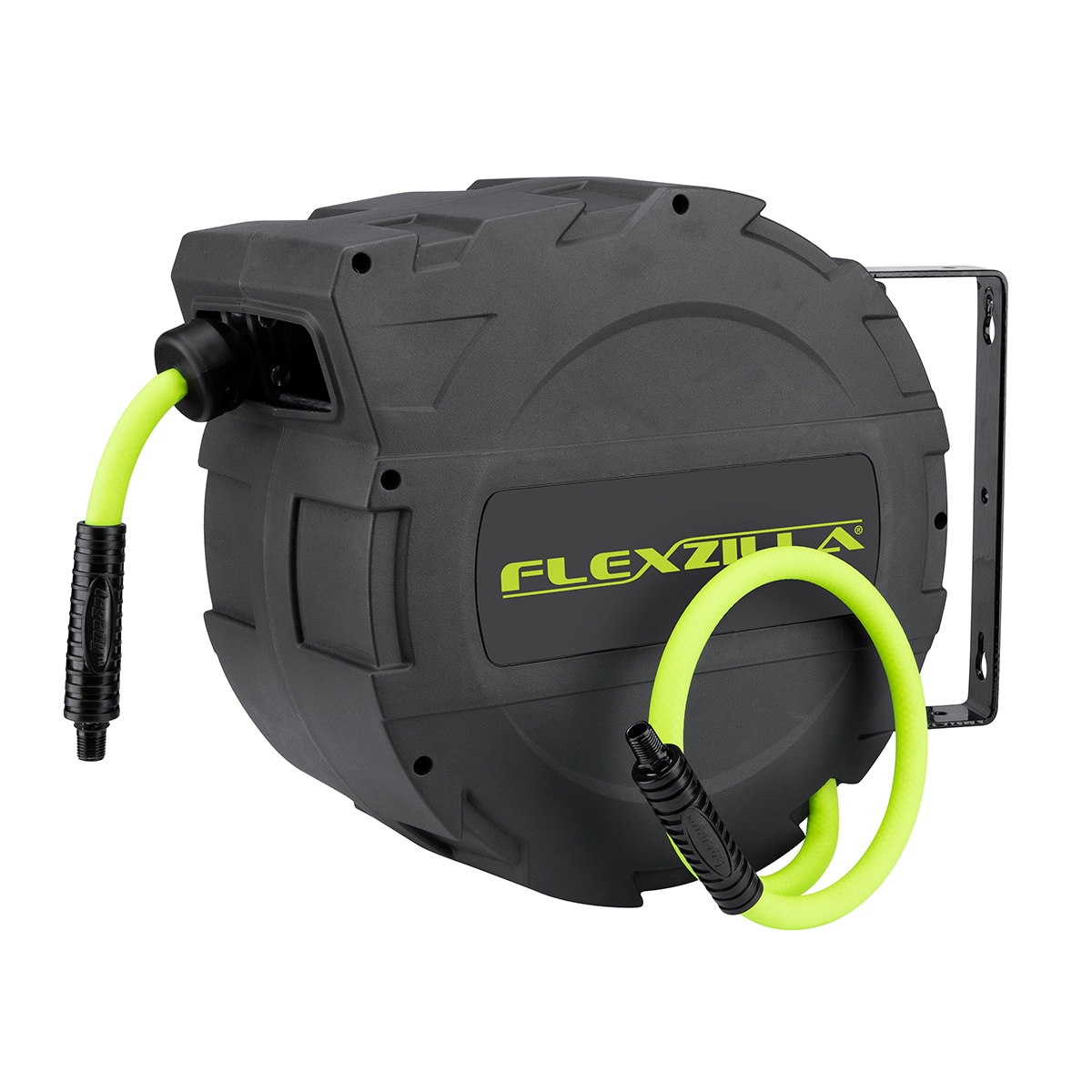 Flexzilla Flexzilla Enclosed Plastic Retractable Air Hose Reel. 3/8-in x 30-ft