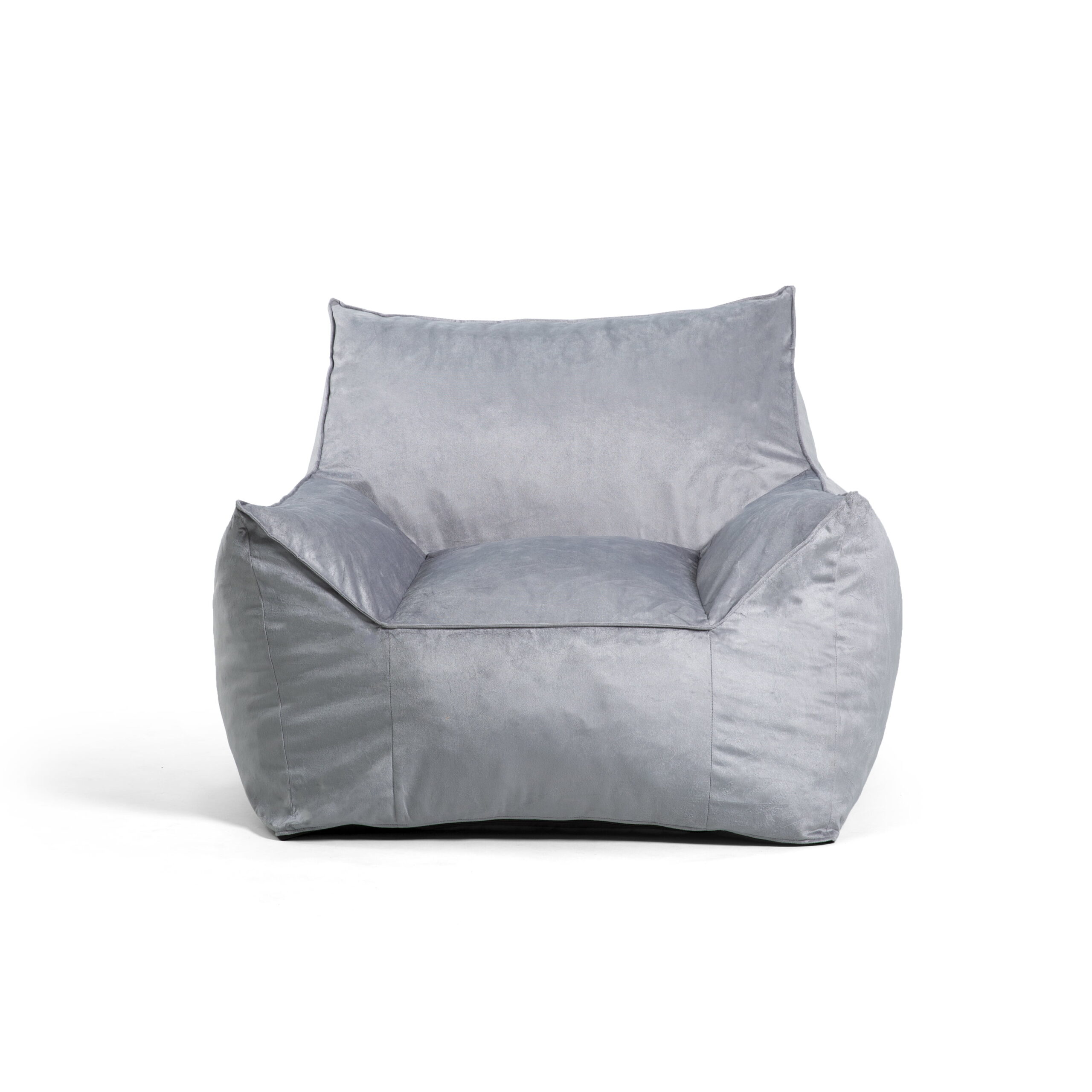 Big Joe Imperial Lounger Bean Bag Chair. Plush 4ft. Gray