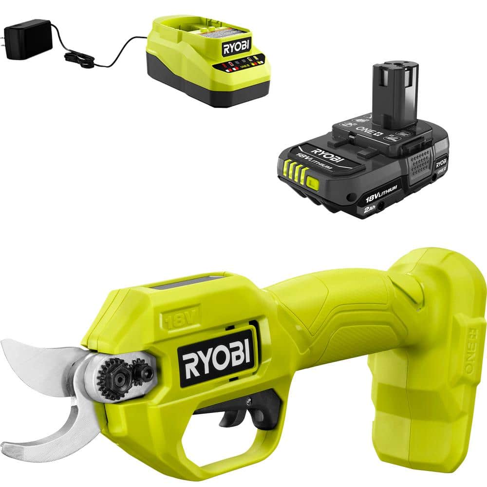 RYOBI P2540 ONE+ 18V Cordless Pruner with 2.0 Ah Battery and Charger
