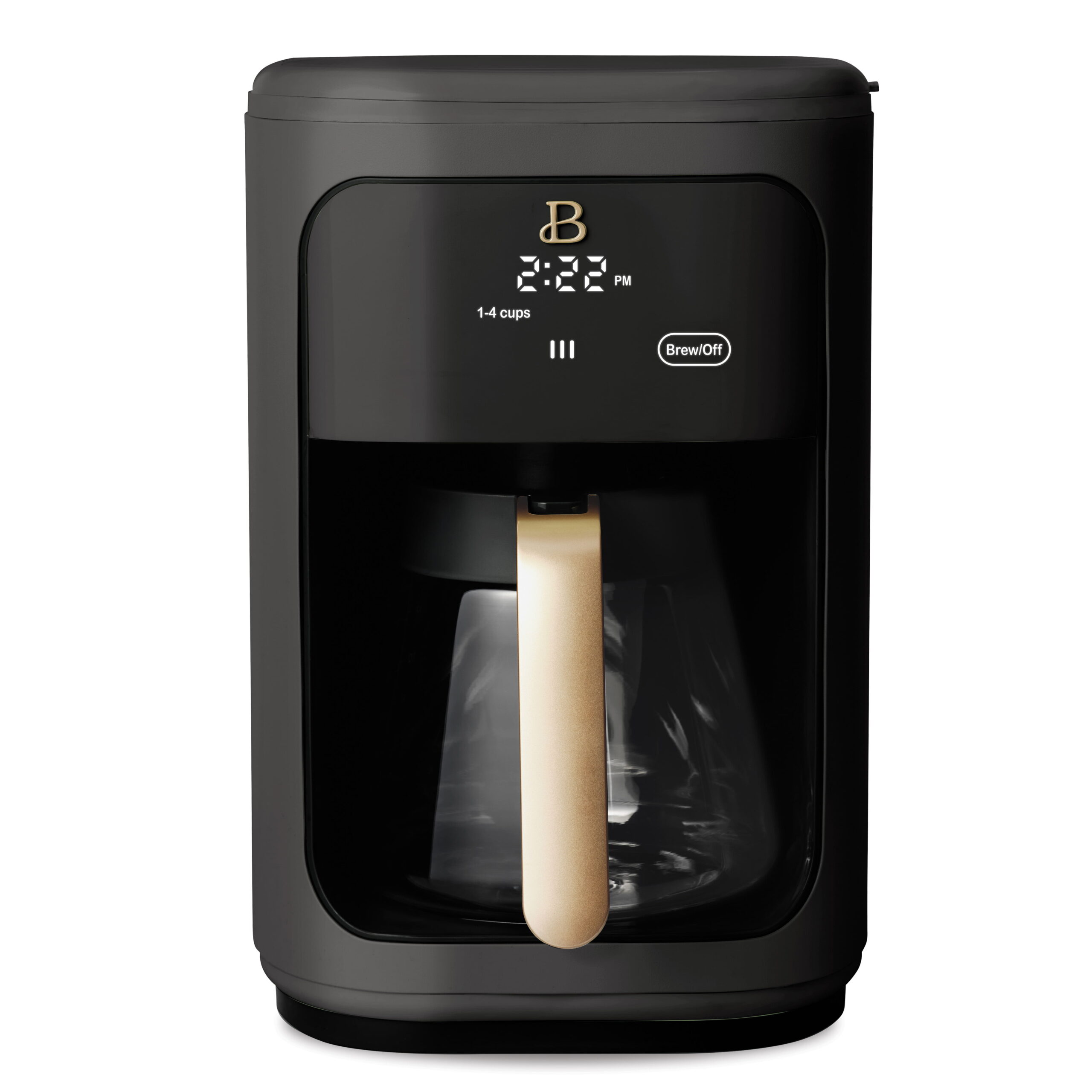 Beautiful 14 Cup Programmable Touchscreen Coffee Maker. Black Sesame by Drew Barrymore