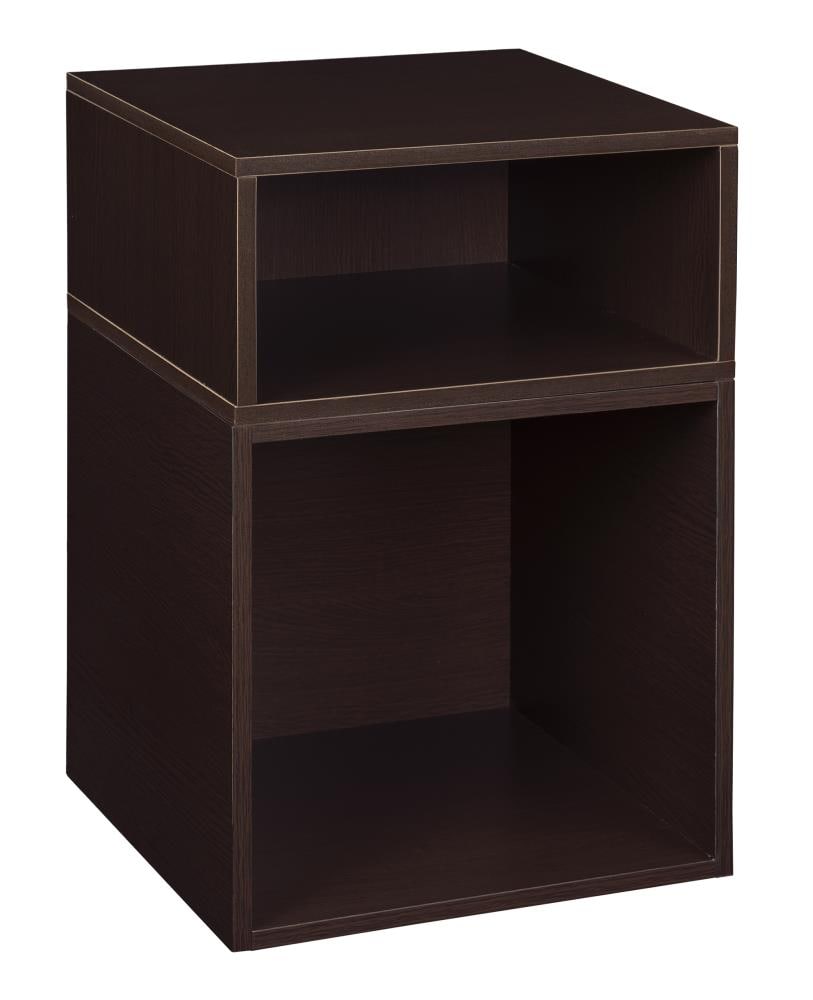 Niche 2-Pack Cubo 13-in W x 19.5-in H x 13-in D Truffle Wood Collapsible Stackable Bin