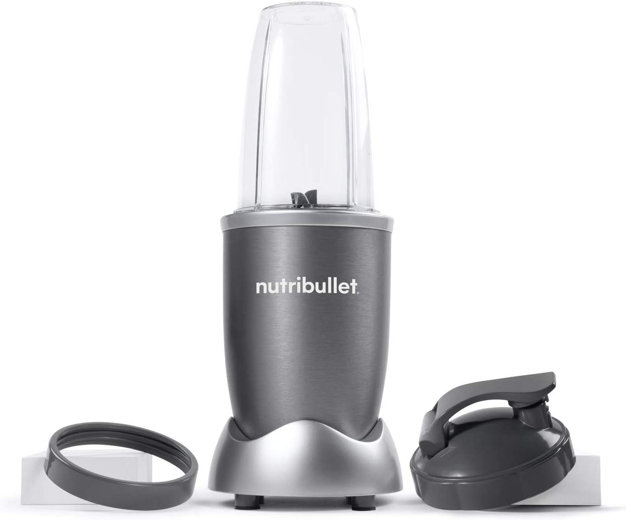 nutribullet Personal Blender for Shakes. Smoothies. Food Prep. and Frozen Blending. 24 Ounces. 600 Watt. Gray. (NBR-0601)