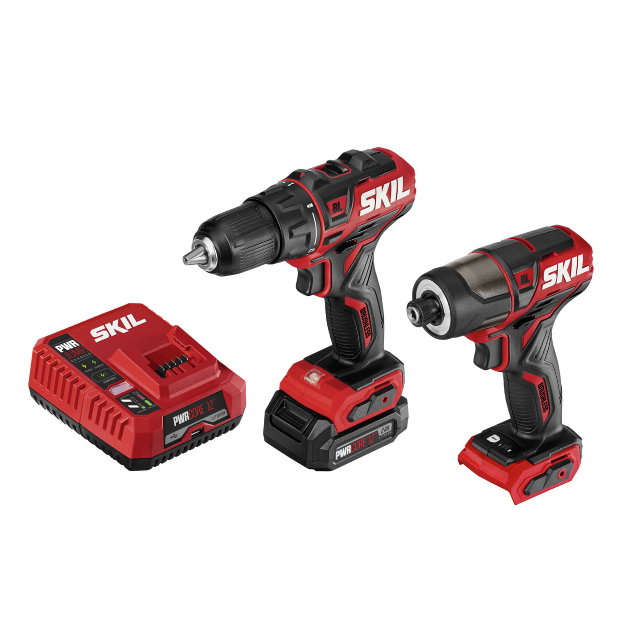 SKIL PWR Core 12™ Brushless 12V Cordless Drill Driver and Impact Driver Kit