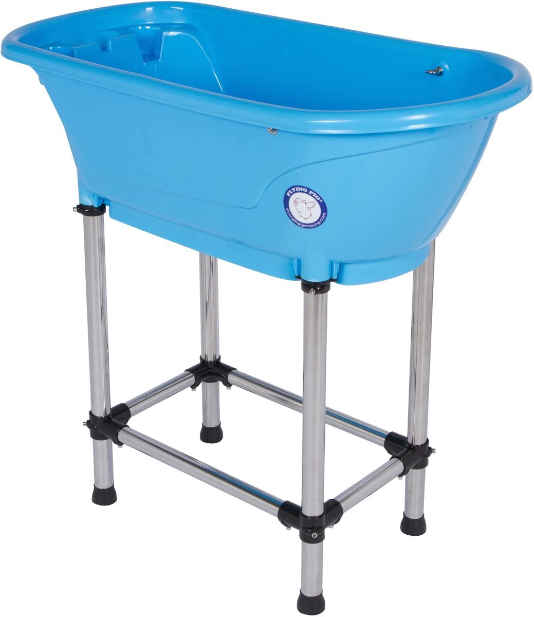 Flying Pig Grooming Dog Bath Tub (Blue)