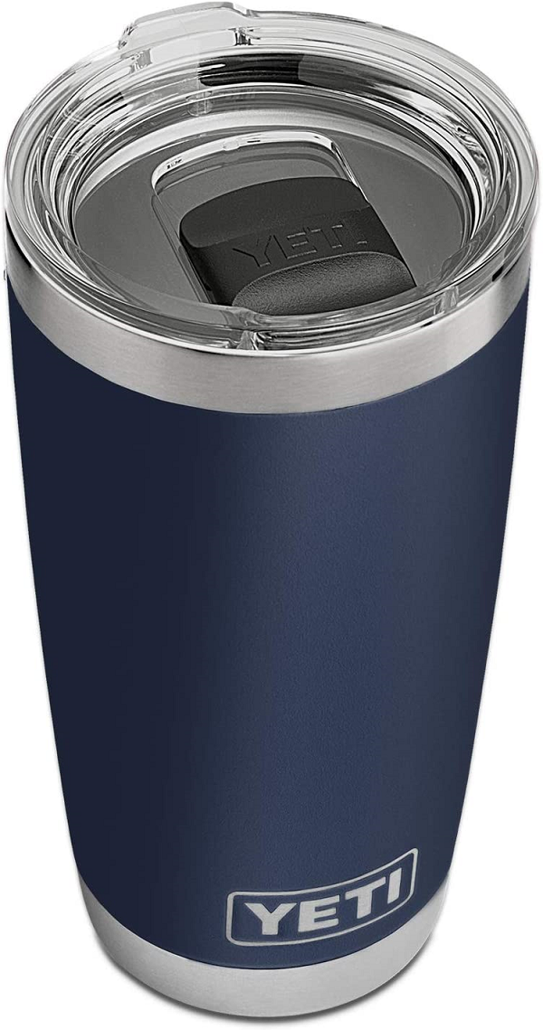 YETI Rambler 20 oz Tumbler. Stainless Steel. Vacuum Insulated. Navy