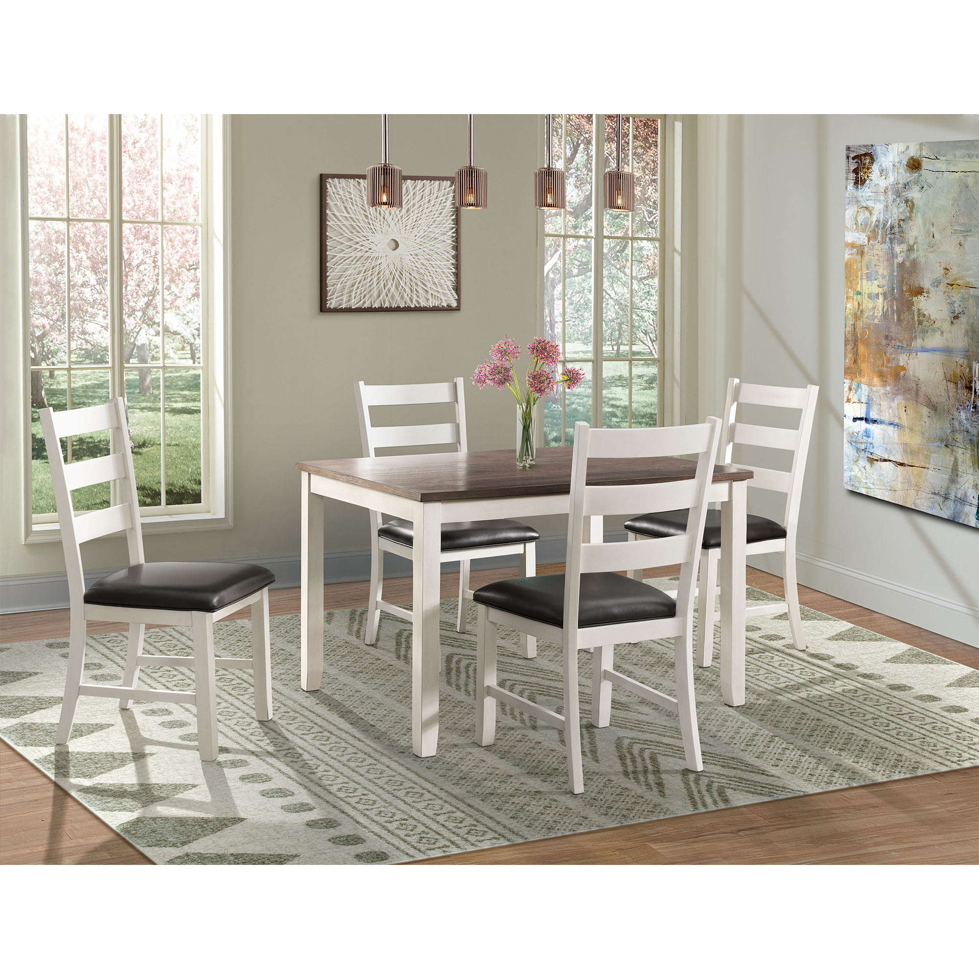 Picket House Furnishings Kona Brown 5-Piece Dining Set
