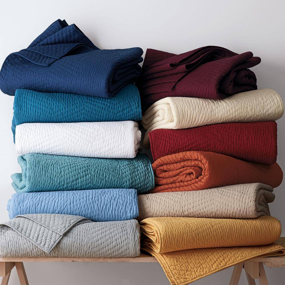 The Company Store  Company Cotton Pacific Solid Twin Quilt - Pacific