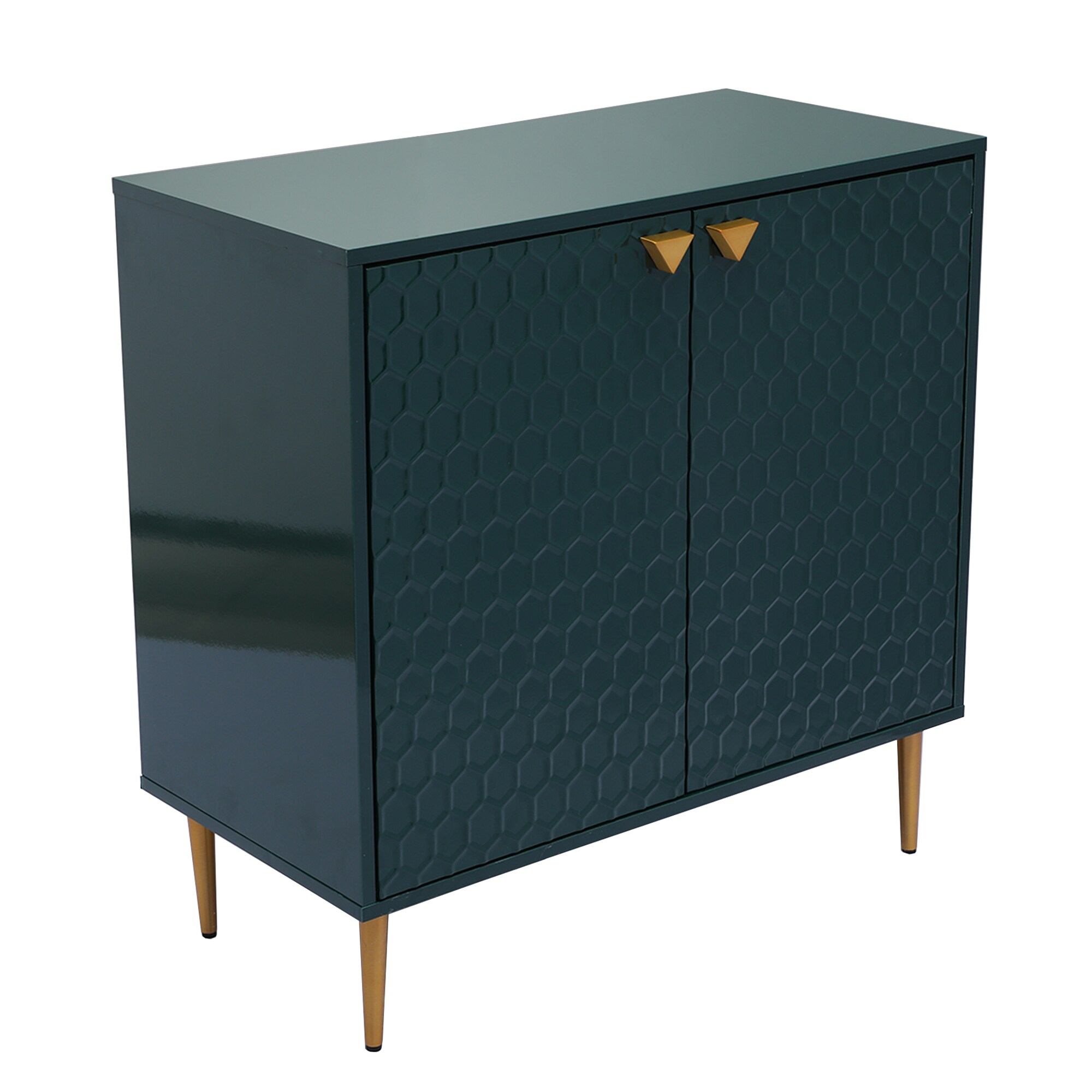 Clihome 2-Door Green Storage Cabinets 31.5-in W x 32-in H Wood Composite Green Freestanding Utility Storage Cabinet