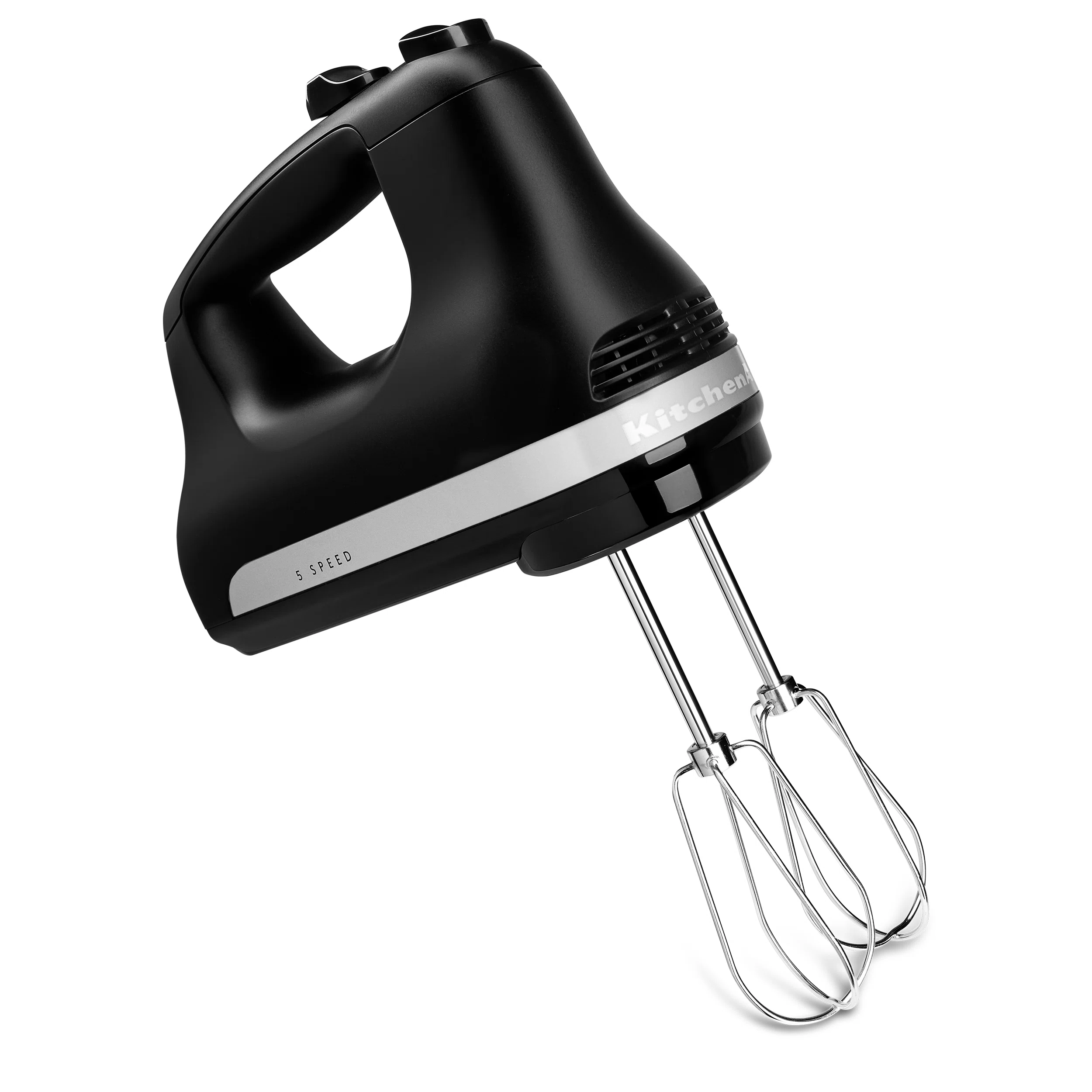 KitchenAid KHM512BM 5 Speed Hand Mixer. Black Matte. 1″ count of 3