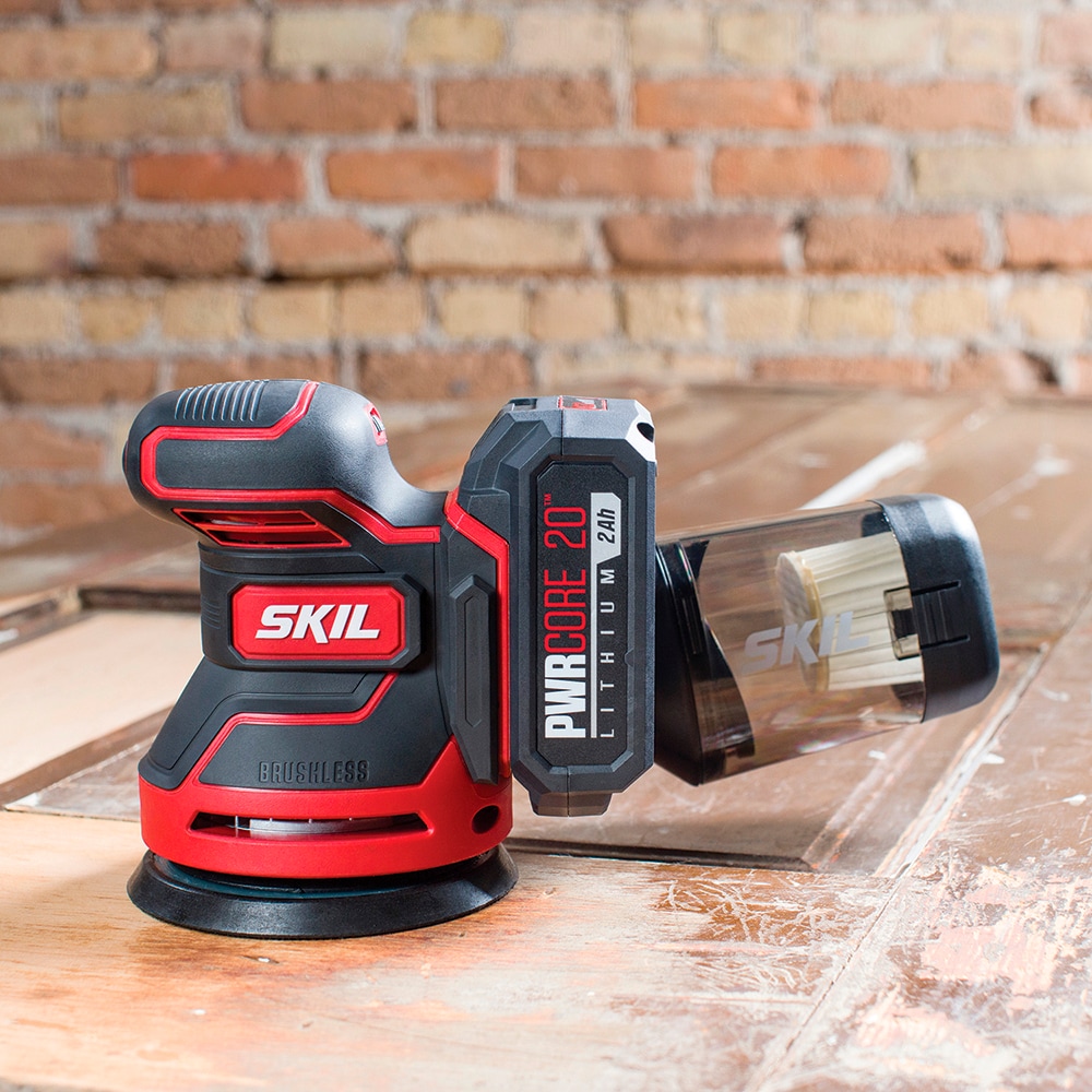 SKIL PWR CORE 20-Volt Cordless Variable Speed Random Orbital Sander with Dust Management