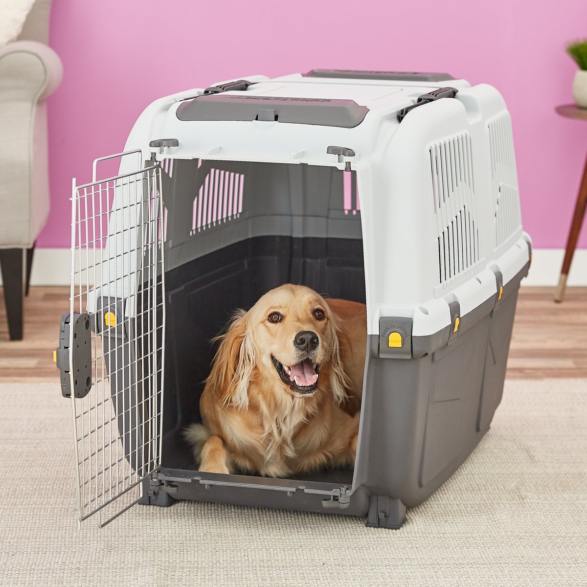 MidWest Skudo Plastic Pet Kennel/Carrier - 36-Inch Deluxe