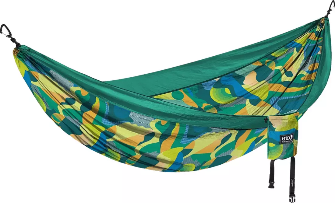 ENO DoubleNest Print Hammock - Emerald