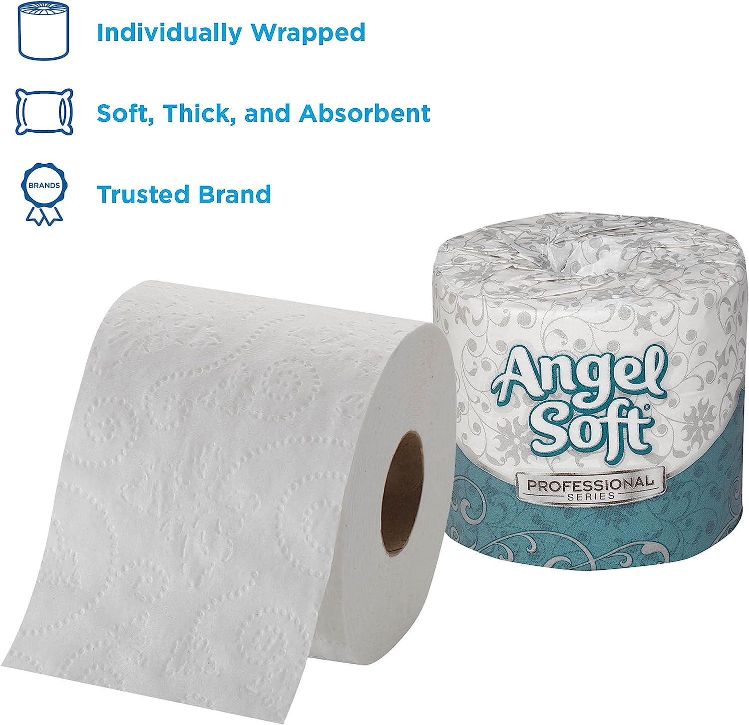 Georgia-Pacific Angel Soft ps 16880 White 2-Ply Premium Embossed Bathroom Tissue; 4.05″ Length x 4.0″ Width (Case of 80 Rolls; 450 Sheets Per Roll)