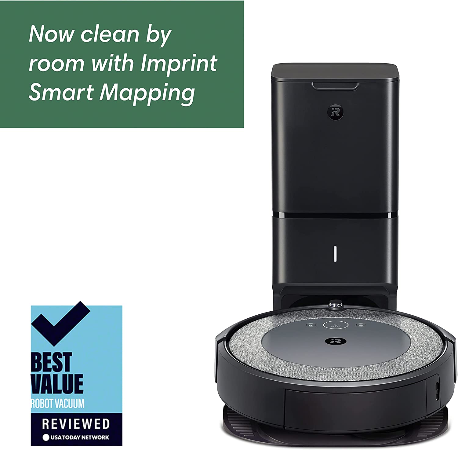 iRobot Roomba i3+ EVO (3550) Self-Emptying Robot Vacuum – Now Clean By Room With Smart Mapping. Ideal For Pet Hair
