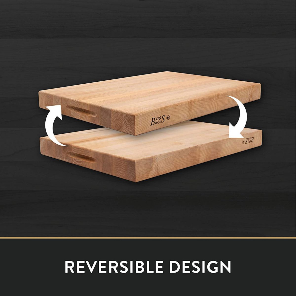 John Boos Reversible 2.25 Inch Thick Butcher Cutting Board Block. Cherry Wood