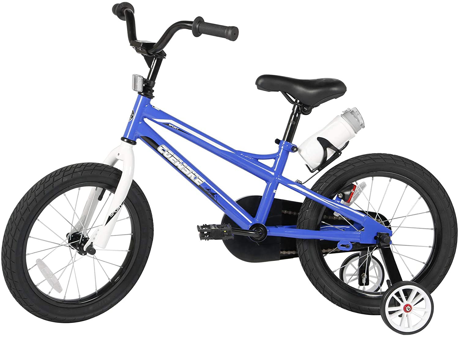 Coewske Freestyle 12 inch Kids Bicycle Boys Girls Bike with Training Wheels. Blue