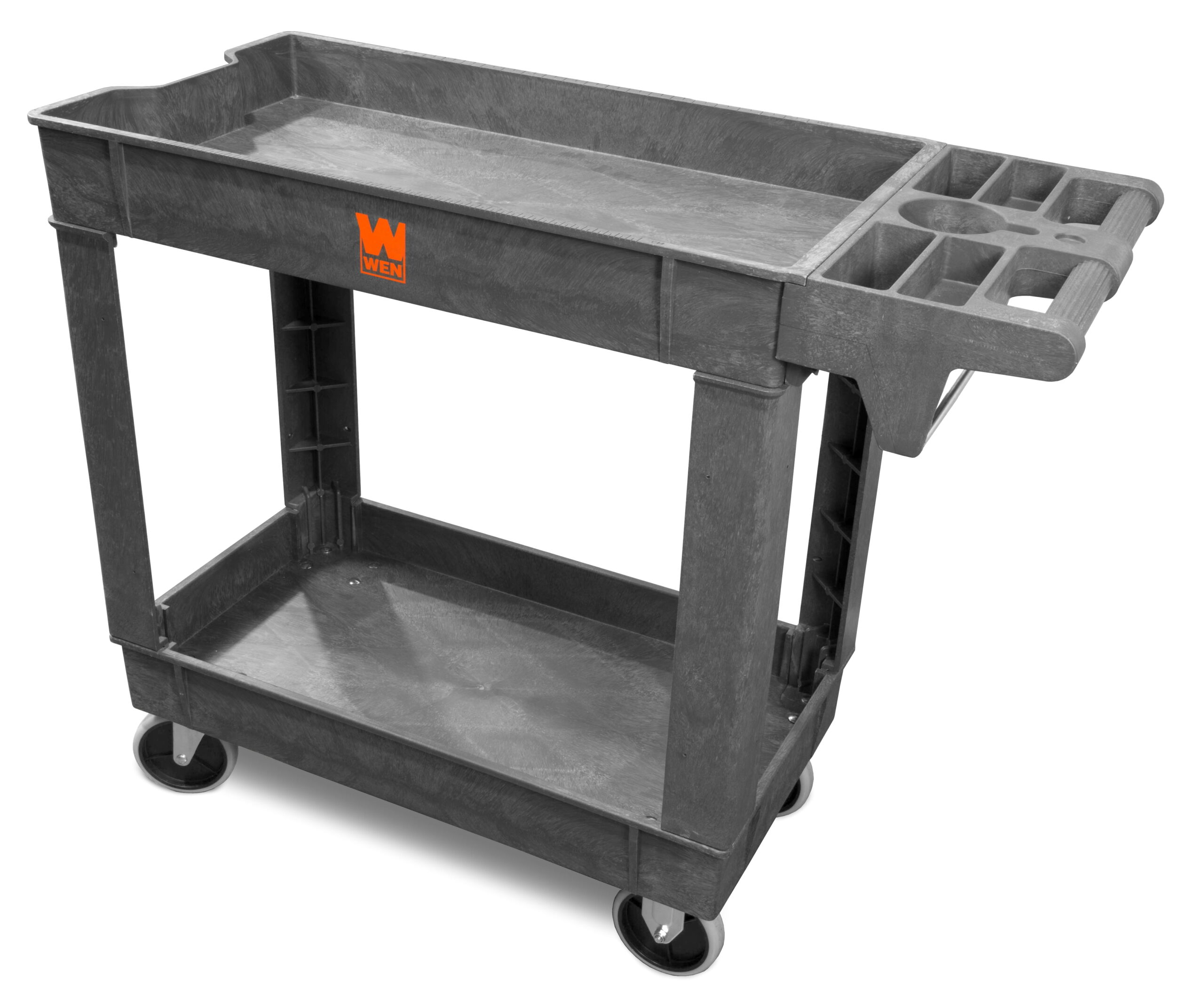 WEN Products 500 - Pound Capacity 40 by 17 - Inch Two - Shelf Service Utility Cart