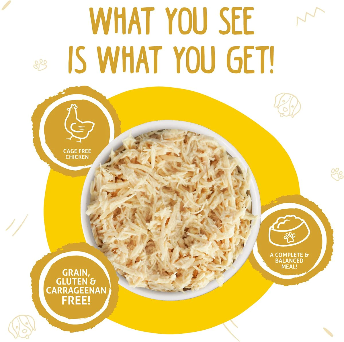 Weruva Paw Lickin- Chicken in Gravy Grain-Free Canned Dog Food 14-oz can case of 12