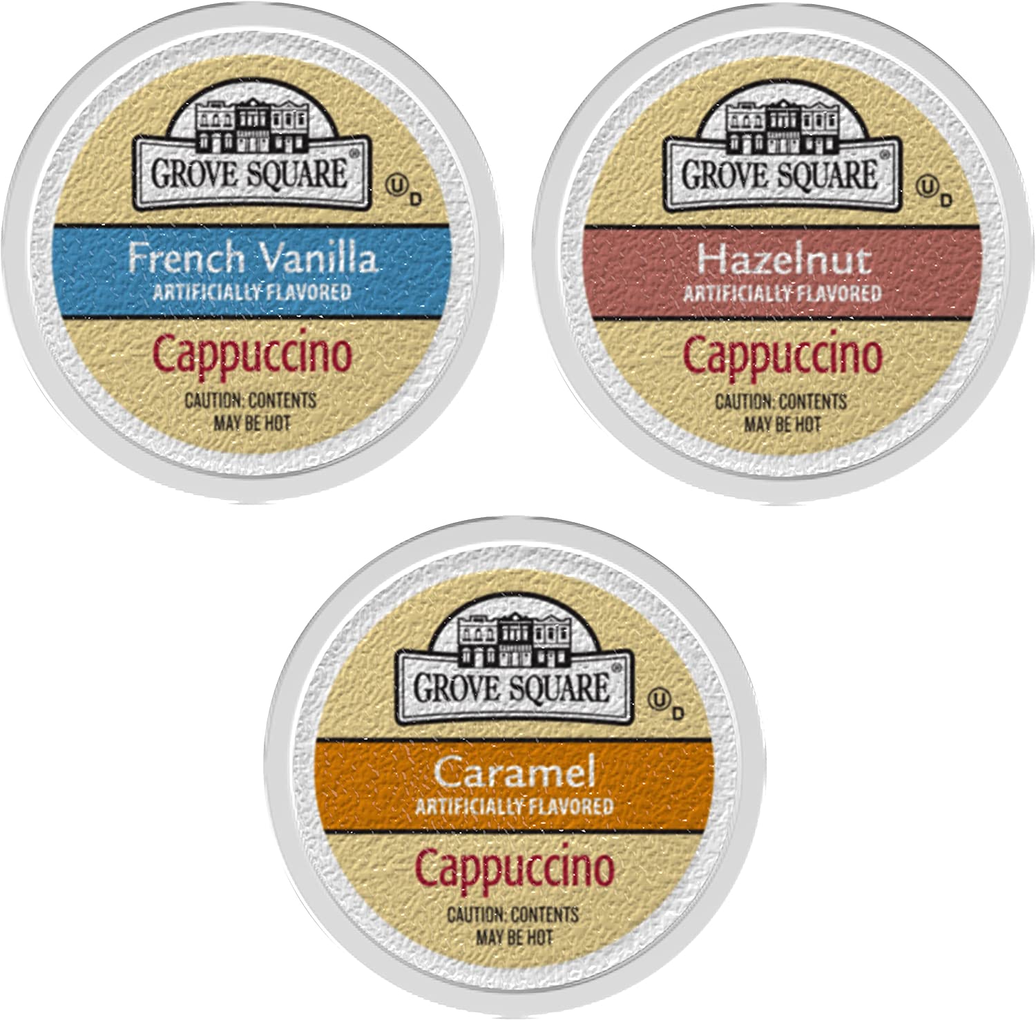 Grove Square Cappuccino Variety Pack. 72 Single Serve Cups