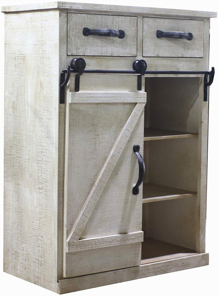 Parisloft 23.75-in W x 32-in H Wood Composite Antique White Freestanding Utility Storage Cabinet
