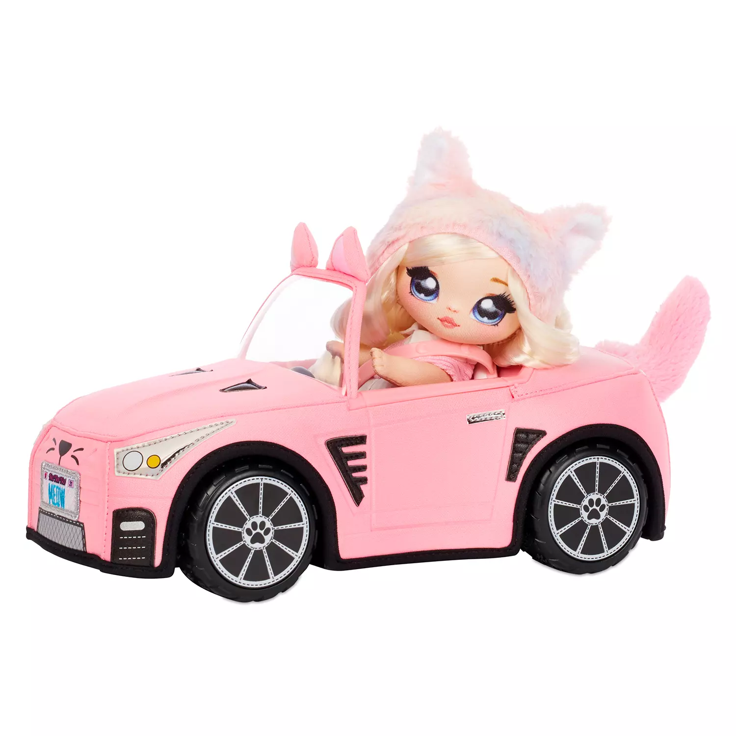 Na! Na! Na! Surprise Pink Soft Plush Convertible Car