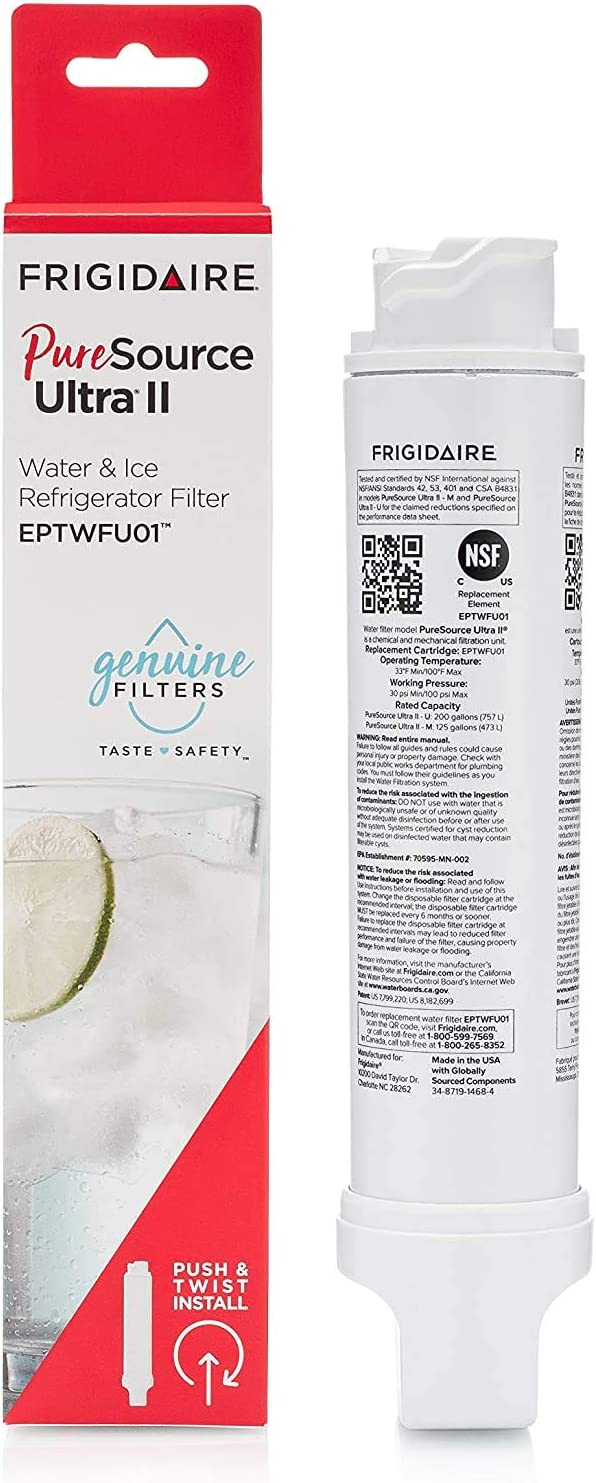 Frigidaire EPTWFU01 Water Filtration Filter. 1 Count. White