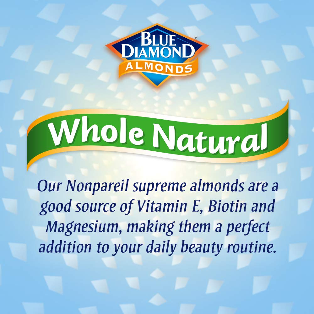 Blue Diamond Almonds Whole Natural Raw Snack Nuts. 40 Oz