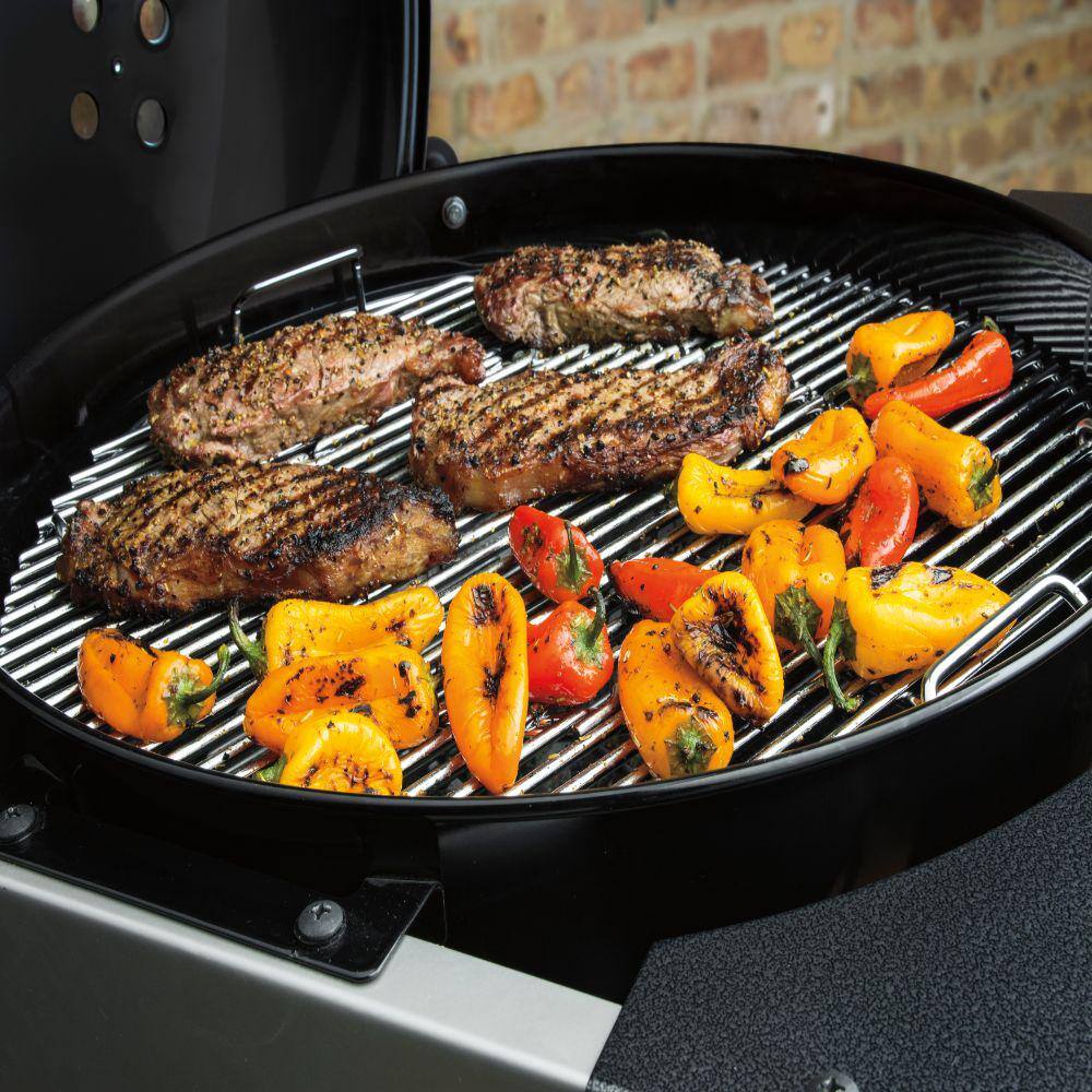 Weber 15401001 22 in. Performer Premium Charcoal Grill in Black with Built-In Thermometer and Digital Timer