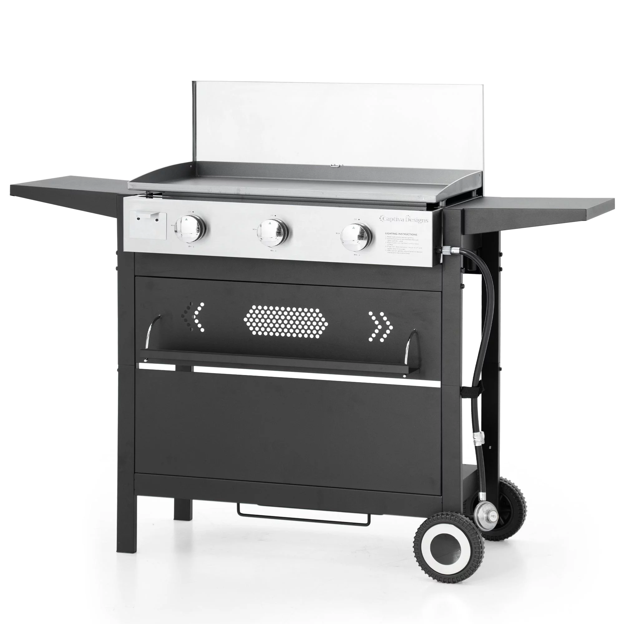 Sophia & William 3-Burners Gas Griddle Portable Flat Table Top BBQ Grill 33.000 BUT