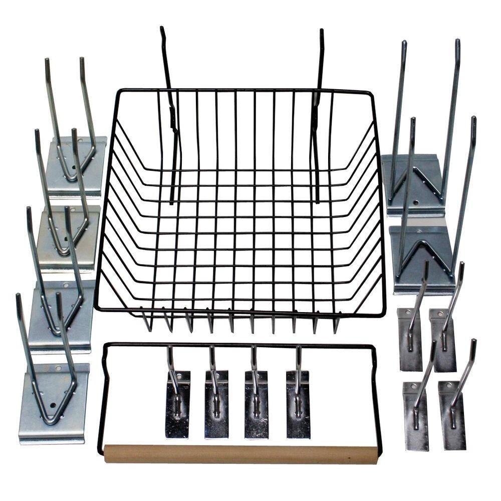 GarageEscape # 0021 Easy Panel Slatwall Accessory Assortment (16-Piece per Box)