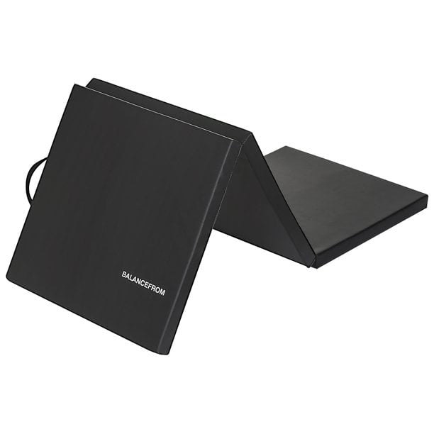 BalanceFrom 6 Ft. x 2Ft. x 1.5 In. Three-Fold High Density Foam Folding Exercise Mat